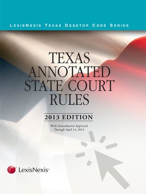 cover image of Texas Annotated Court Rules